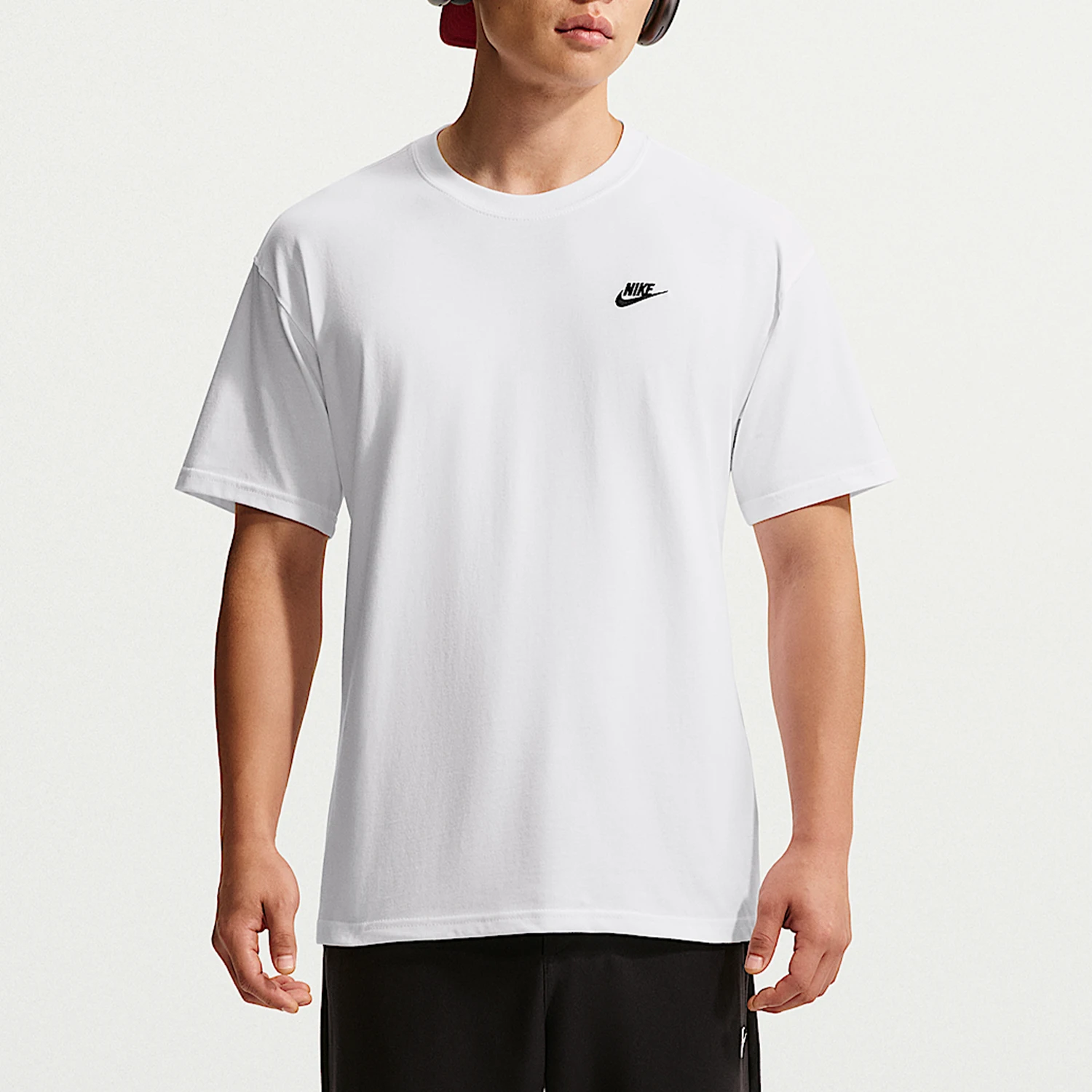 Nike genuine men's skin friendly soft and comfortable round neck short sleeved T-shirt IR8673-100