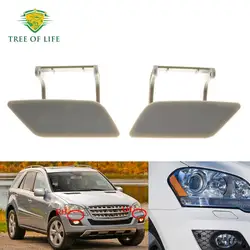 For Mercedes Benz ML Class ML320 ML350 ML550 W164 2008-2011 Front Bumper Right Left Headlight Washer Cover Cap