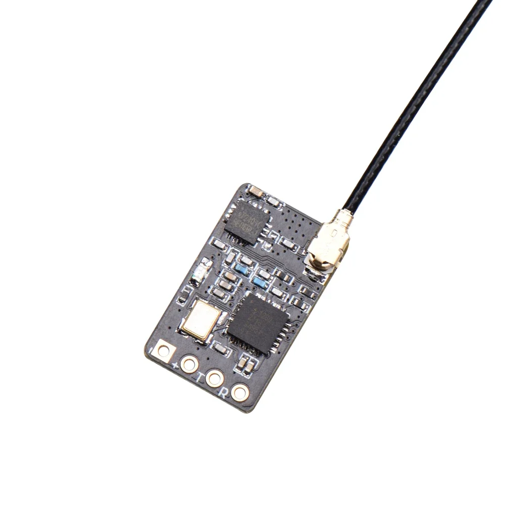 JHEMCU ExpressLRS RX24T 2.4G ELRS Radio Nano Long Range Receiver T-type Antenna 11X18mm for RC FPV Racing Freestyle Drone