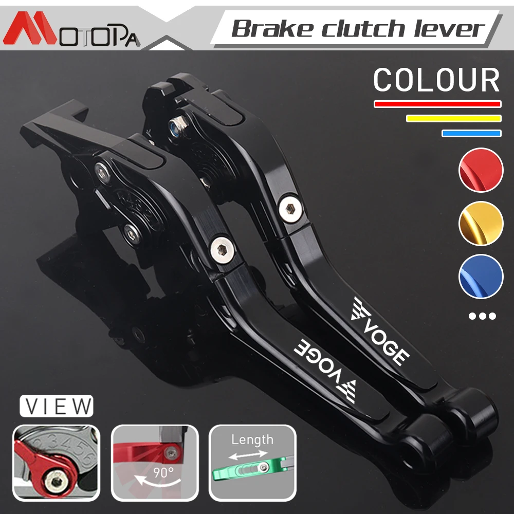 For Loncin VOGE 300 RALLY 300 300RALLY 300GY MOTOPA Motorcycle CNC Aluminum Brake Clutch Levers Adjustable Folding Logo VOGE