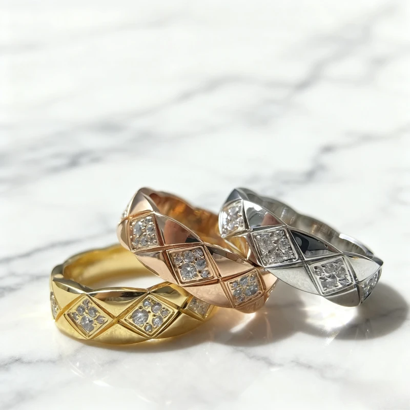 

2025 Модные ювелирные изделия среднего и широкого диапазона с ЧПУ - кольцо с бриллиантом, оптовая продажа кольца с бесплатной доставкой