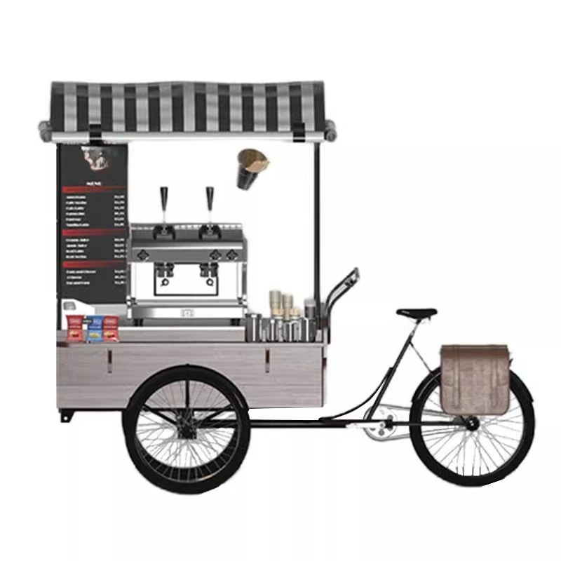 

Dining car, dessert cake wedding wrought iron tricycle, coffee and wine display dining car
