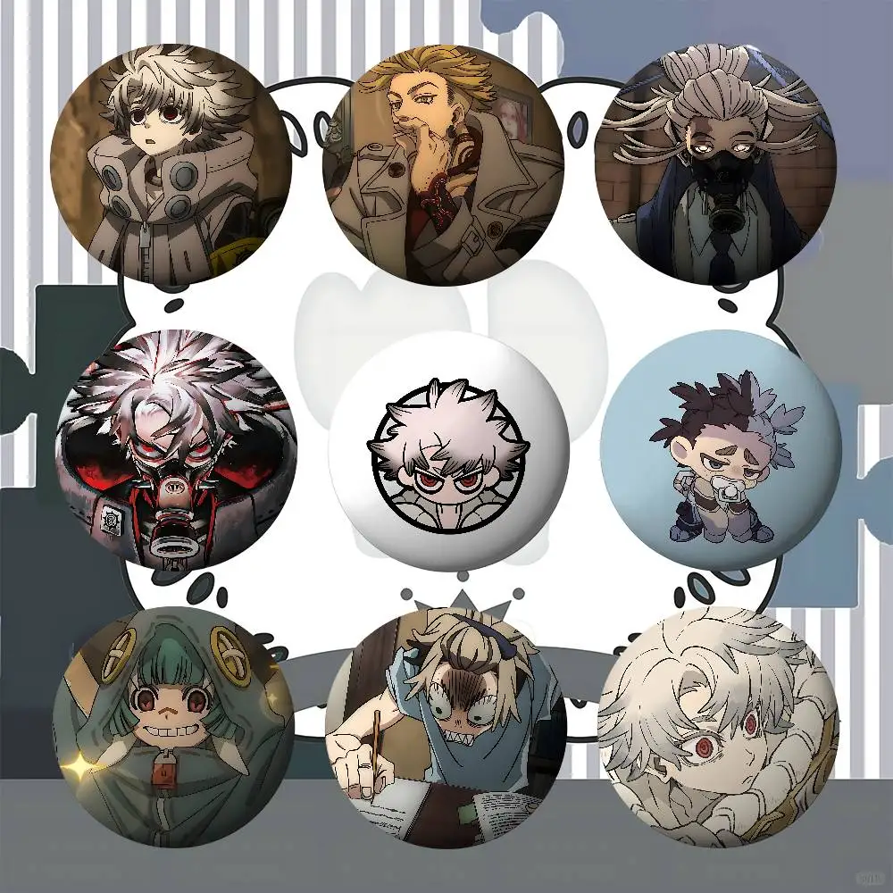 Anime G-Gachiakuta-S Enamel Pins Handmade Round Brooch L Killer Yagami Light Cosplay Badge Backpacks Jewelry Gifts