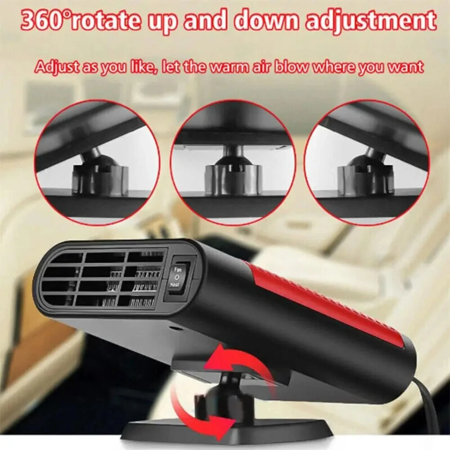 Efficiently and swiftly warm your vehicle with the fast heating 12V 150W car air blower warm air conditioner defroster defogger