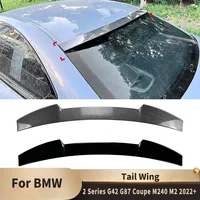 For BMW 2 Series G42 G87 Coupe M240 M2 2022+ Accessories Car Tail Wing Fixed Wind Spoiler Rear Wing Modified Decoration
