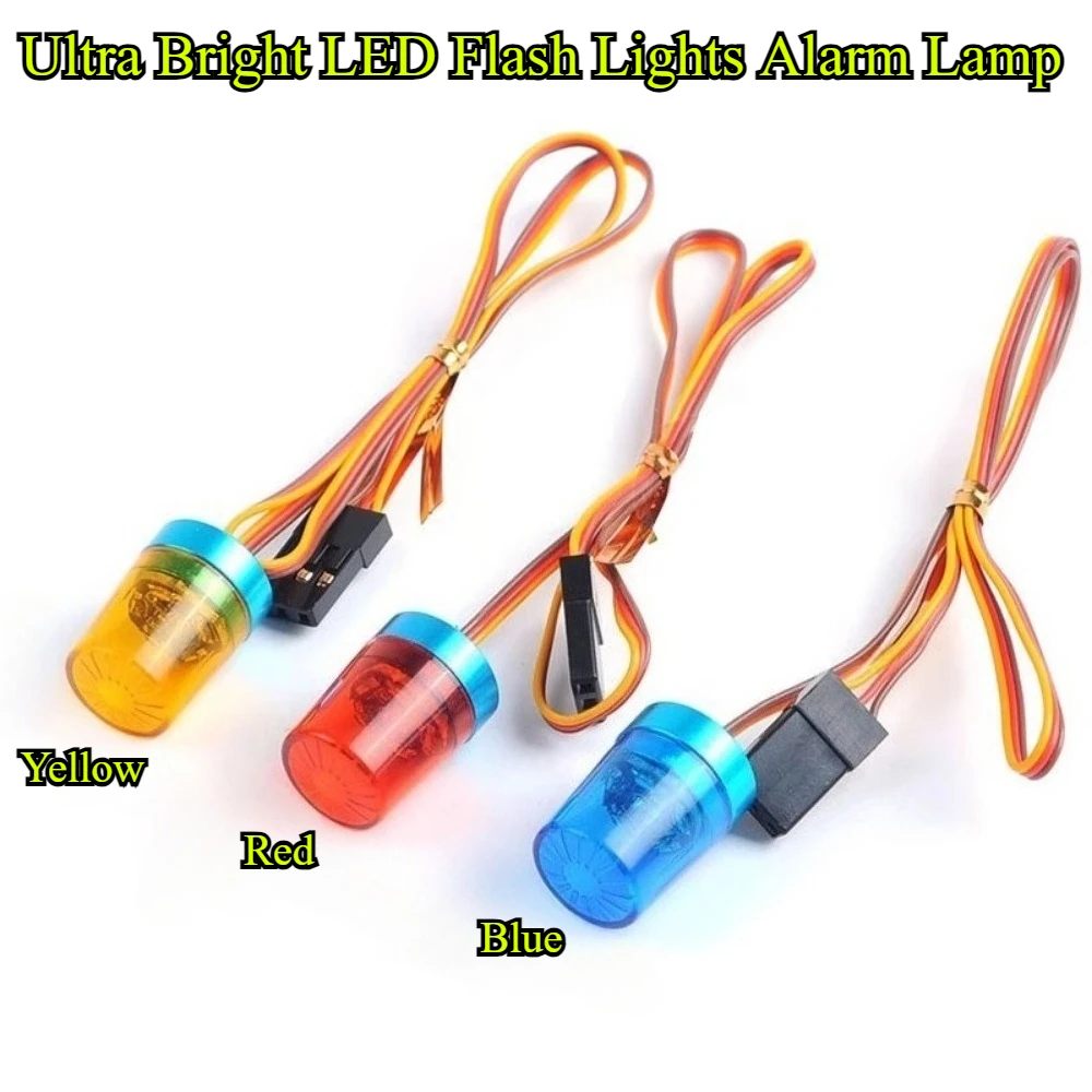 1Pcs/lot Ultra Bright LED Flash Lights Alarm Lamp with Strobing-Blasting/Flashing/Rotating for 1:14 RC Tamiya Tractor Police Car