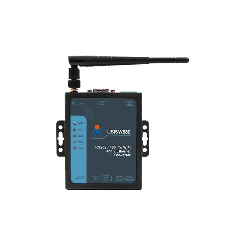 Serial RS232 RS485 to wifi/Ethernet  Converter Device Server modbus RTU to Modbus TCP gateway MQTT 2 Port Two Lan PUSR USR-W630