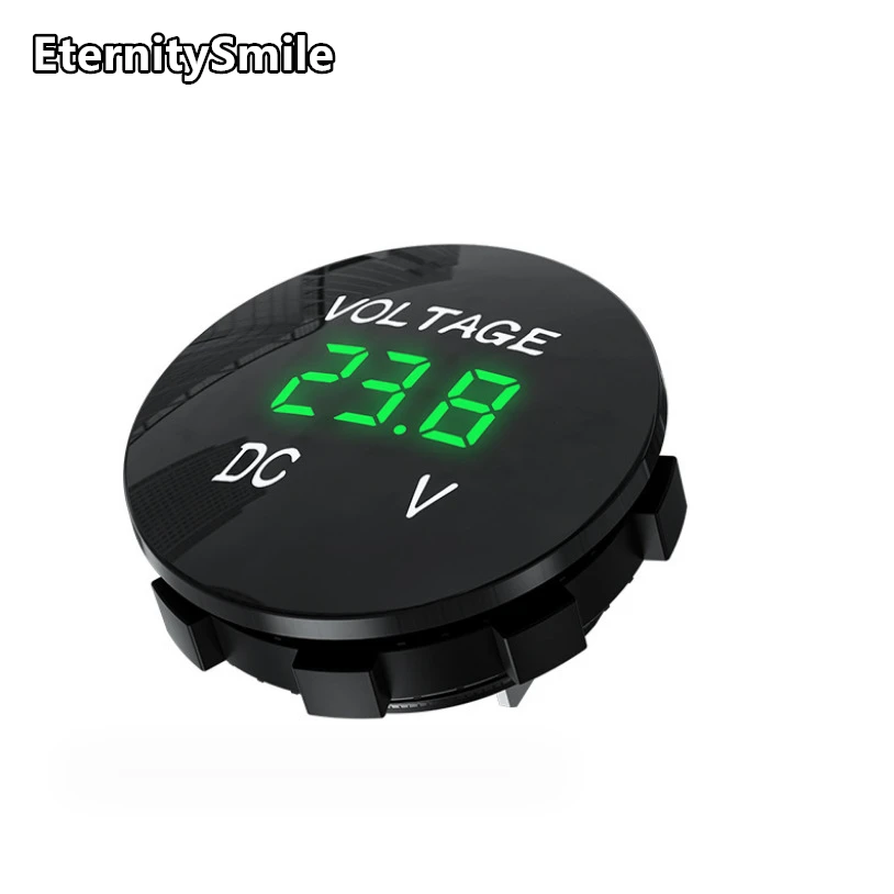 DC 12V-24V Digital Panel Voltmeter Voltage Meter Tester Led Display For Car Auto Motorcycle Boat ATV Truck Refit Accessories