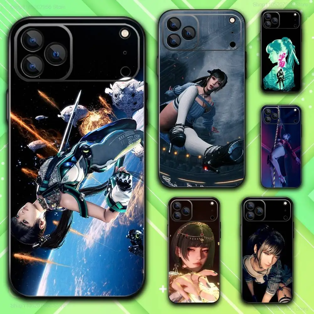 شفرة ألعاب S-Stellar لهاتف iPhone 11,12,13,14,15,16,17,Plus,E,Air,Pro,Max,Mini Black Soft Phone Case