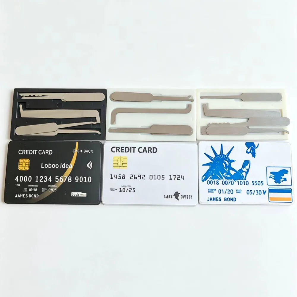 2026 Classic Portable Card Tool Box Upgrade And Thicken Hand Tool Essential for Locksmith Enthusiasts Lockpicking Lock Decoder