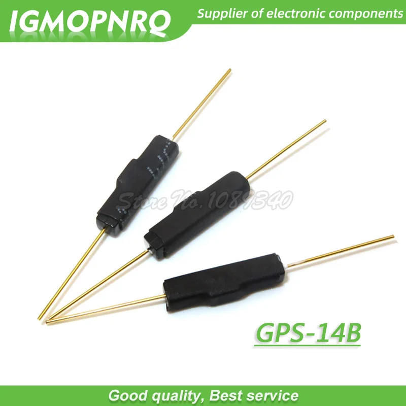 10pcs Reed Switch Plastic MKA14103 MKA10110 GPS-14B GPS-14A 2*14MM Anti-Vibration Damage Magnetic Switch NC Normally Closed