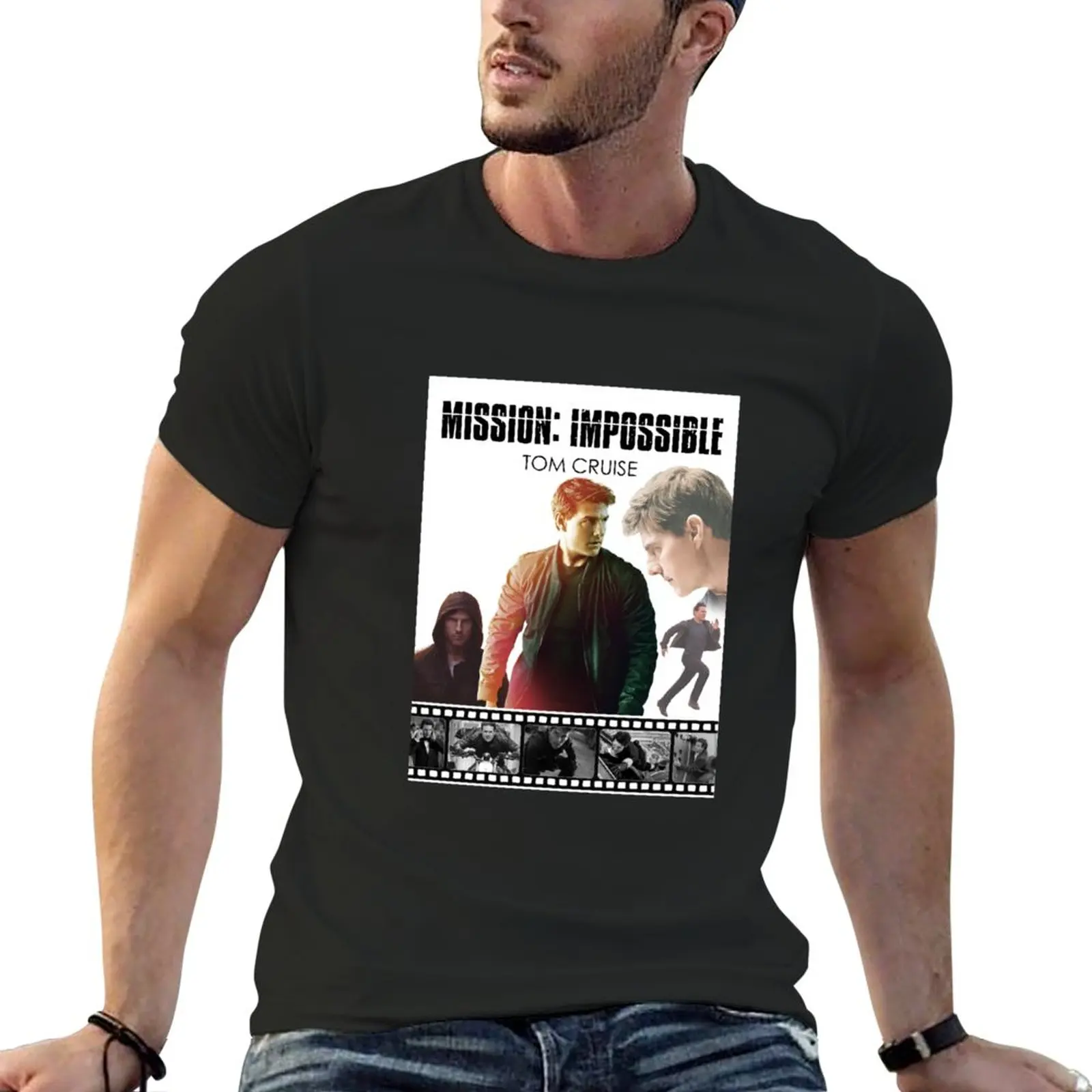 

New Mission Impossible Poster New 2022 T-Shirt oversized graphic tee heavyweights topping customs mens cotton t shirts