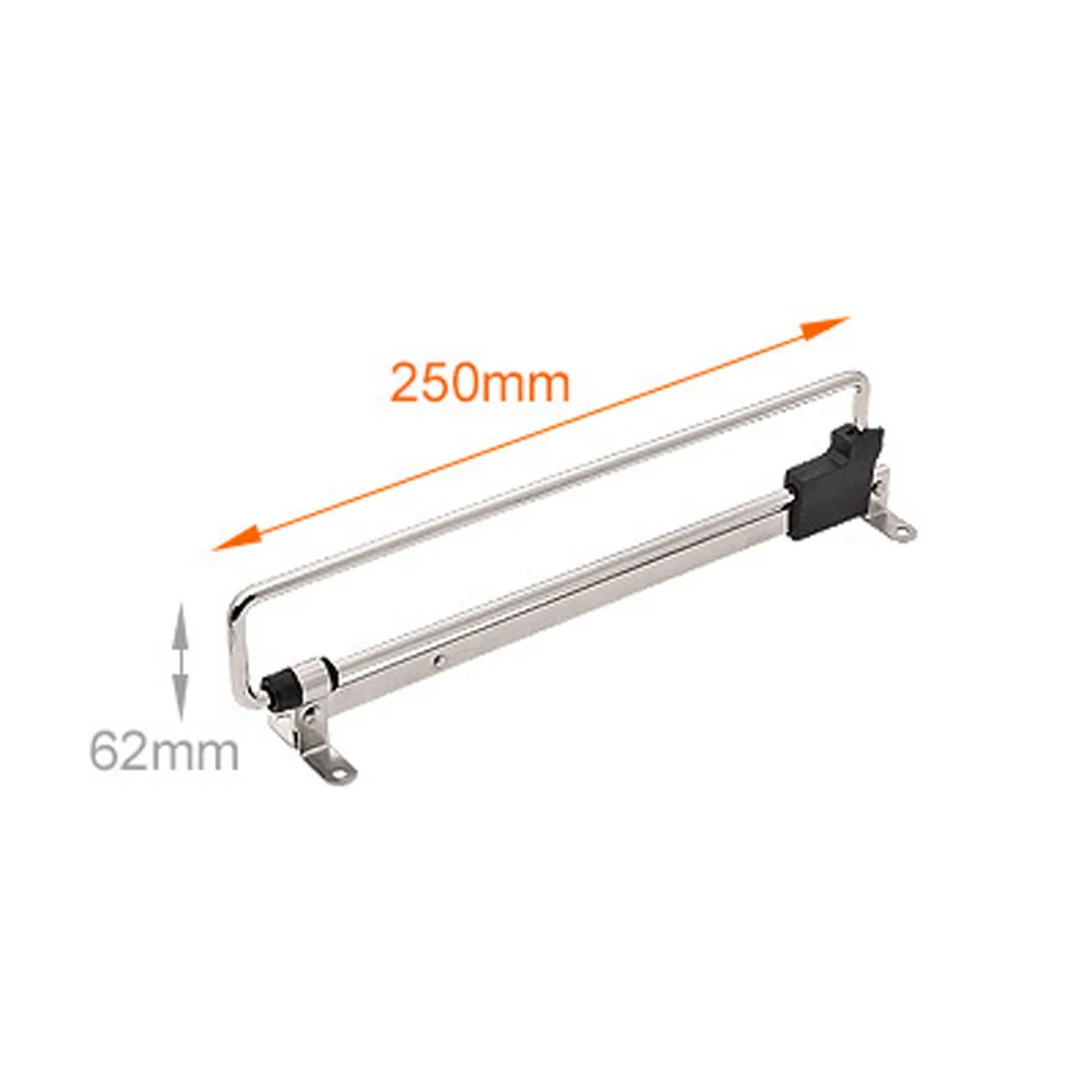 Parts Pull Out Hanger Iron + Plastic 1PCS Extending Rack Holder Rail Chrome Plated Household Organizer Storage