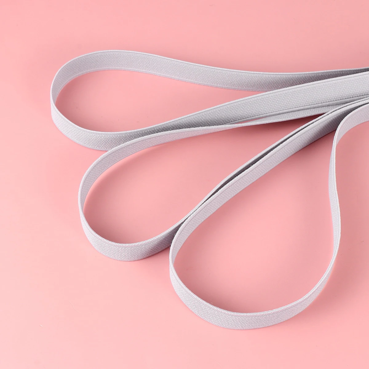 

16M Roll Thickened Elastic Band 1.5Cm Width Grey For Diy Shoes Accessories Plain Elastic Strap Handicraft Sewing Supplies