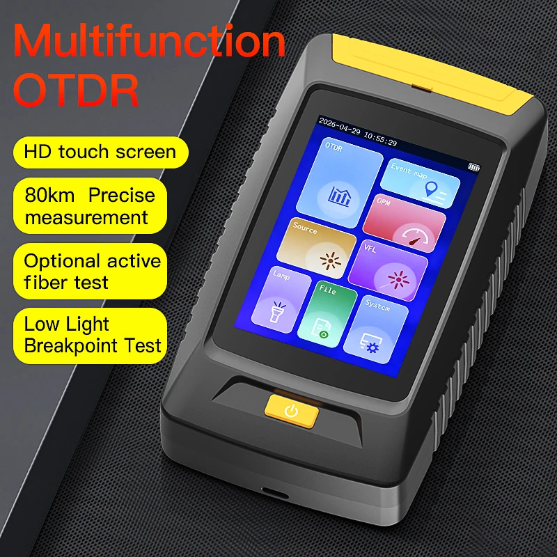 COMPTYCO KP100 OTDR Optical Fiber Breakpoint Loss Testing Tool Optical Time Domain Reflectometer Fiber Optic Tester With OPM VFL