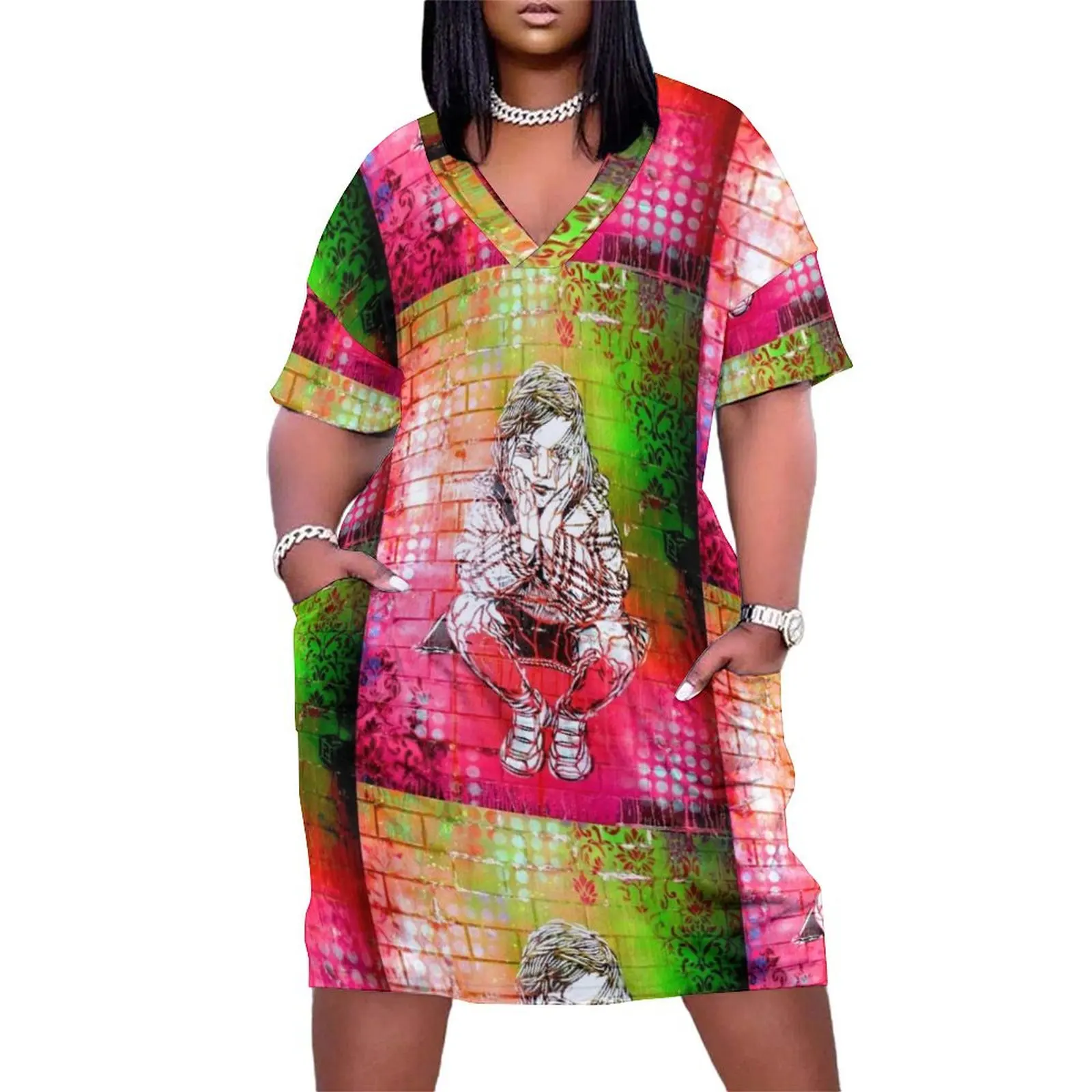 

Banksy Loose Pocket Dress luxury dress summer dresses women 2025