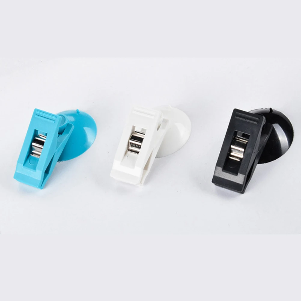 

Car Mounted Suction Clips Multifunctional Bag Holder Curtain Clamp For Auto Vehicle Accessories Lightweight Black Blue