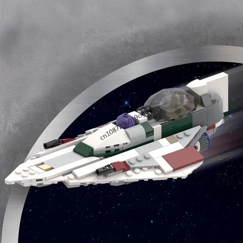 

Новинка, 231 шт., знаменитая звезда, боевой фильм Moc Delta-7, модель звездного истребителя, креативные идеи «сделай сам», детские игрушки, подарки на день рождения, строительные блоки