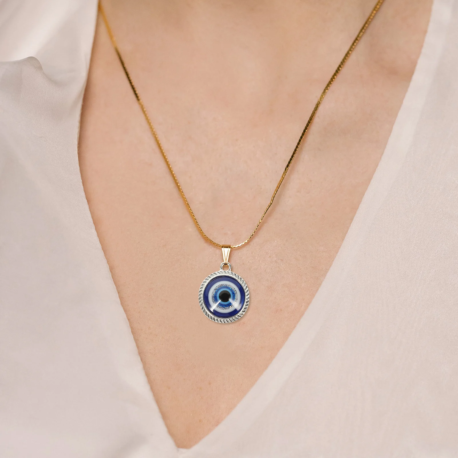 

20 Pcs Evil Eyes Charms Pendant Accessories Lightweight Alloy DIY Jewelry Crafts Gifts Halloween Necklace Pendants Earring