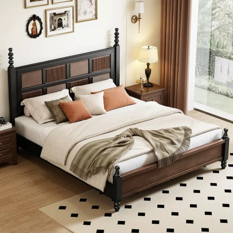Bedroom Luxury Bed Queen Modern Children Girls Full Headboards Single Bed Sleeping Double Letto Matrimoniale Trendy Furniture