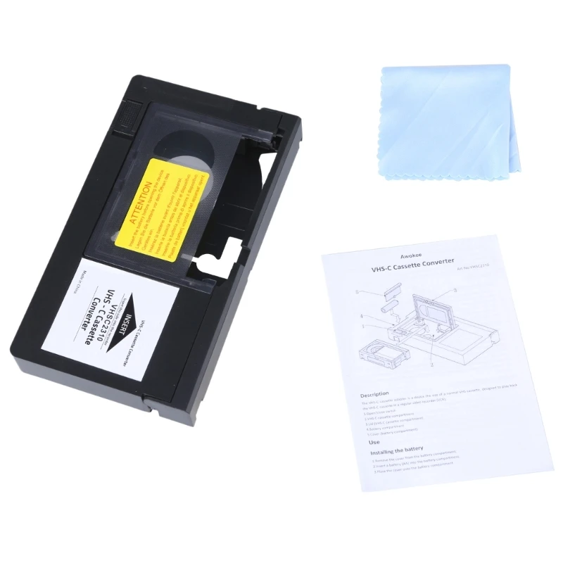 

Convert Your Memories VHS C To VHS Cassette Player Adapter for Camcorder Tape