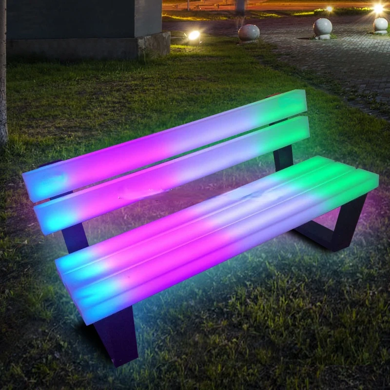 garden furniture waterproof IP65 set outdoor garden chairs plastic LED garden chair for sale/led chair