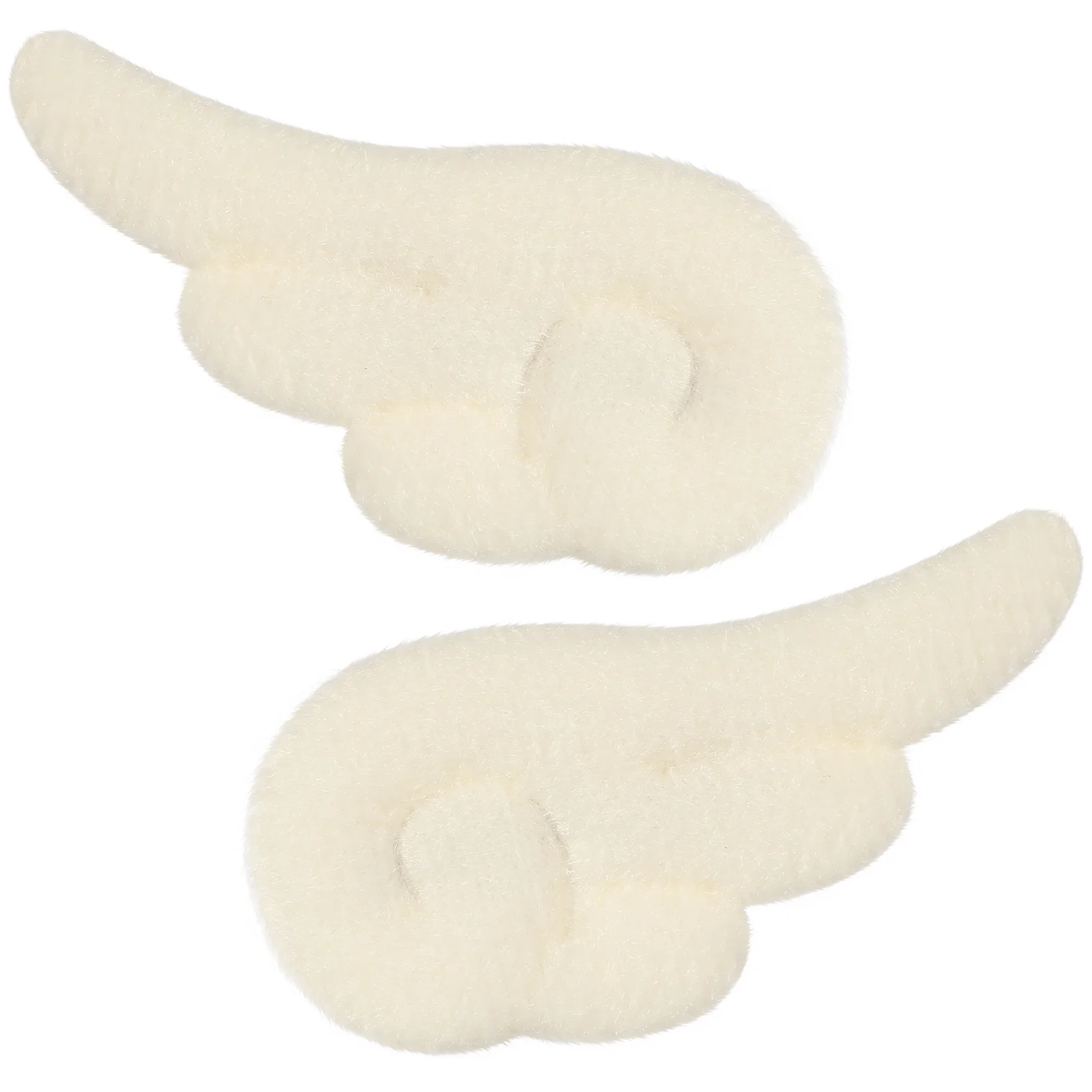 1 زوج أجنحة الملاك باريت مقاطع الشعر النسيج الناعم للأطفال الصغار المراهقين أطفال الحدث المدرسي استخدام أجنحة زاوية بيضاء أغطية الرأس