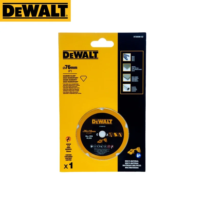 DEWALT 76MM Multi Material Blade 76MM Diamond Tile Blade 76MM Steel Cutting Blade For DCS438 DT20591 DT20590 DT20592