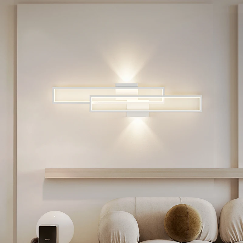 مصابيح حائط ديكور LED متعددة الألوان ، إضاءة داخلية للمعيشة وغرفة النوم ، عصرية وأنيقة ، مصابيح ذات 3 ألوان