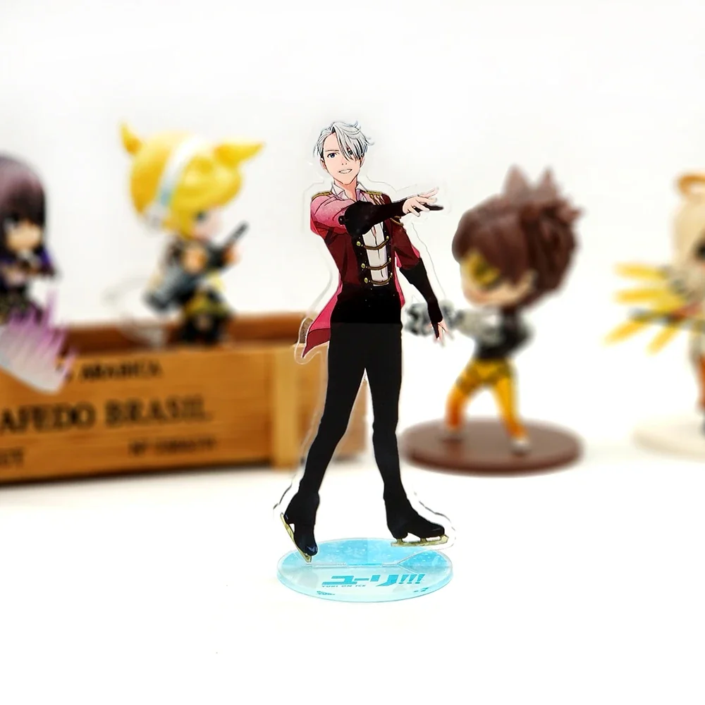

YURI on ICE Victor Nikiforov acrylic stand figure model double-side plate holder cake topper anime
