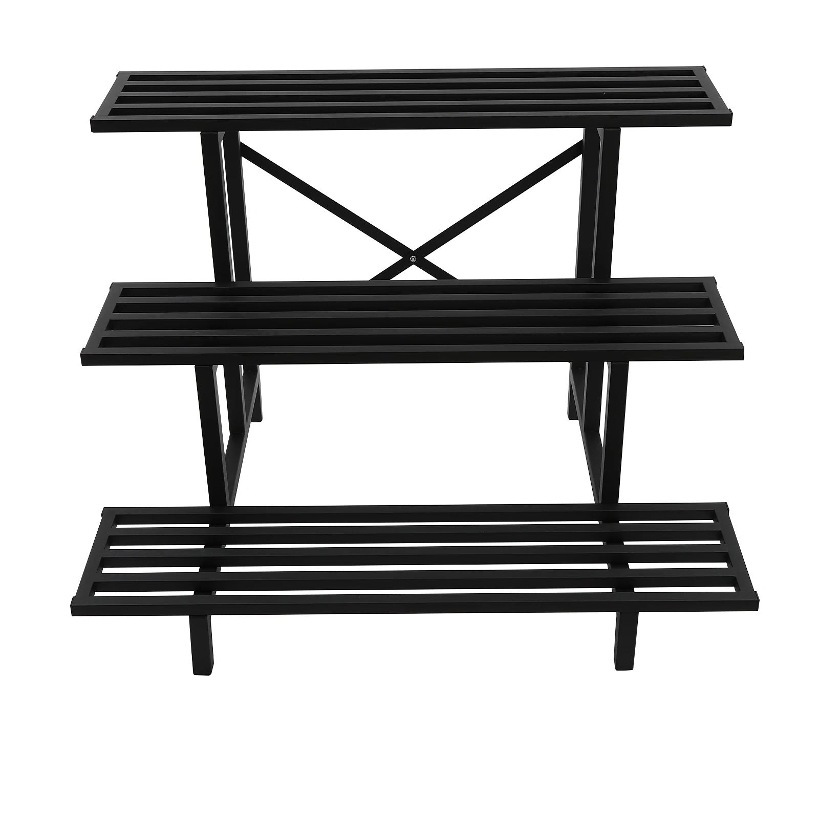 3-tier Plant Stand Black Plant Stand Free Standing Build to Last Steel Plant Stand Enough Space