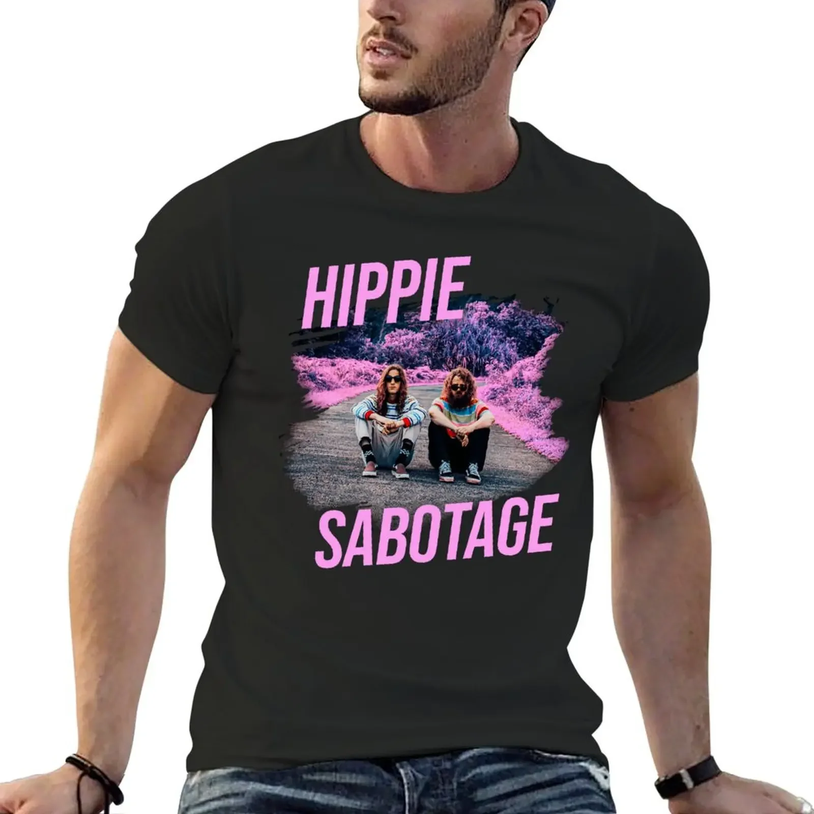 

Hippie Sabotage Aesthetic Style Photo With Text T-Shirt korean fashion tees outfits for men