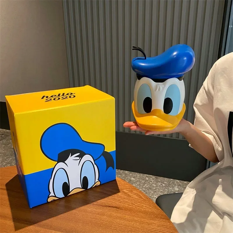 New Creative Mickey Mouse Head Piggy Bank Donald Duck Living Room Decoration Cute Cartoon Desktop Ornaments Birthday Present