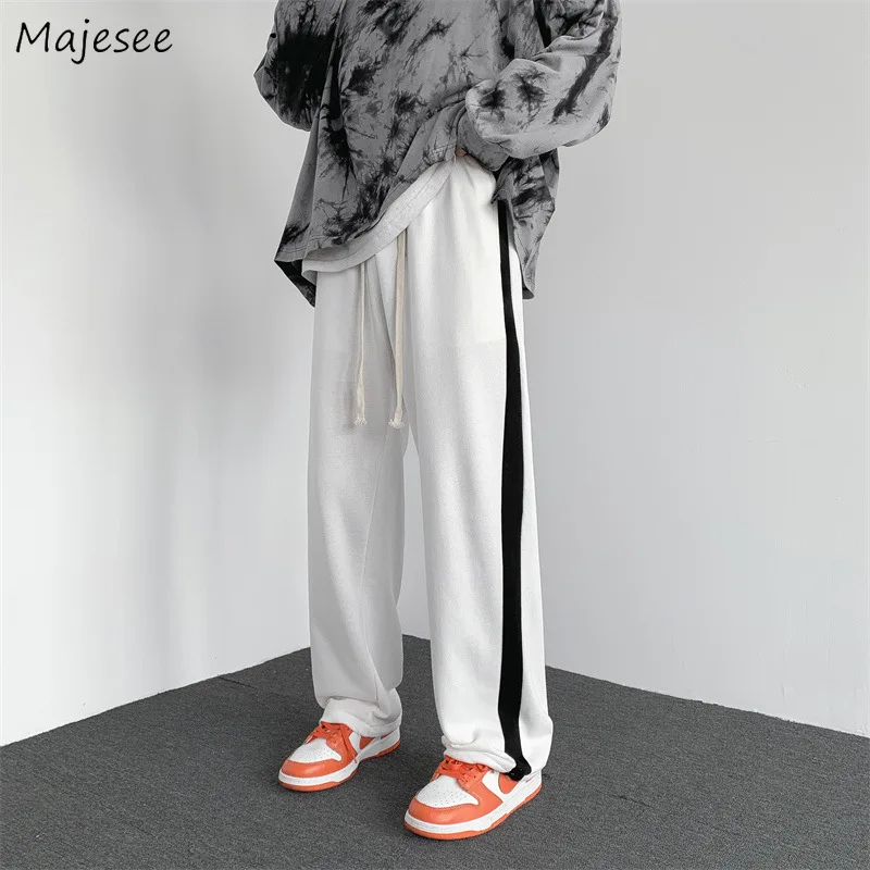 

Baggy Pants Men Casual Joggers Soft All-match Sporty Panelled Trousers Ulzzang Fashion Handsome Teenagers Streetwear Daily Chic