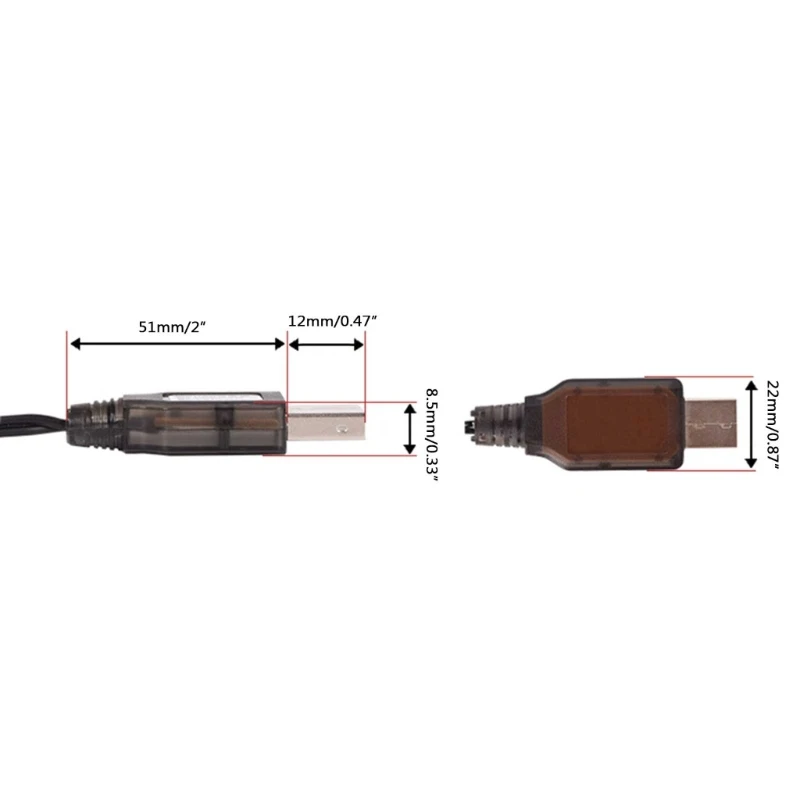 SM-4P USB Li-ion Battery Charging Cable SM4P Battery  7.4V 3.7vx2 400mA