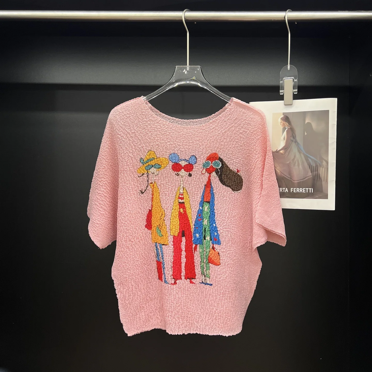 Miyake 2025 Spring/Summer New Fashion and Comfortable PlisseT-Shirt Top Crew Neck Pleated Short Sleeve Women's Clothing