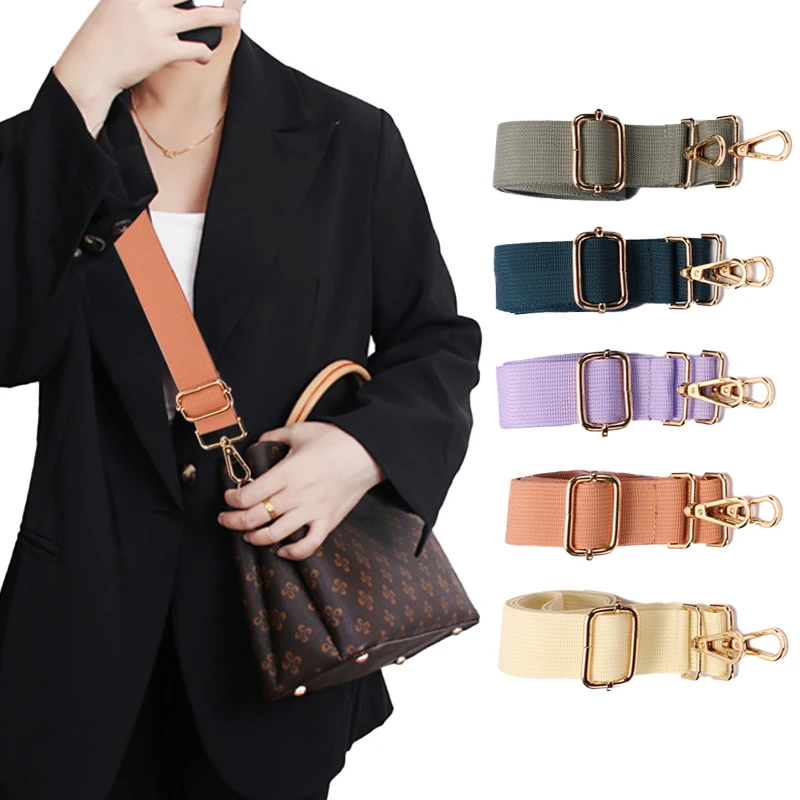 Adjustable Nylon Bag Straps for Women's Crossbody Messenger Shoulder Bags  Colored Accessories for Handbags Accessories Belts