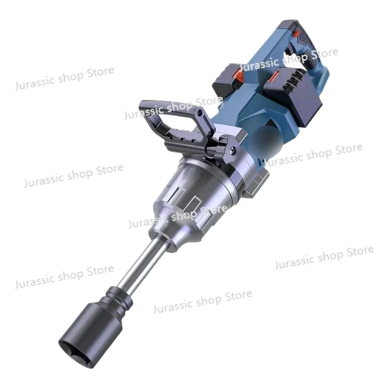 

New 1-inch Heavy-duty Brushless Large Torque Wrench, Cordless Electric Impact Wrench with Dual Battery Pack, Used for Truck Tire