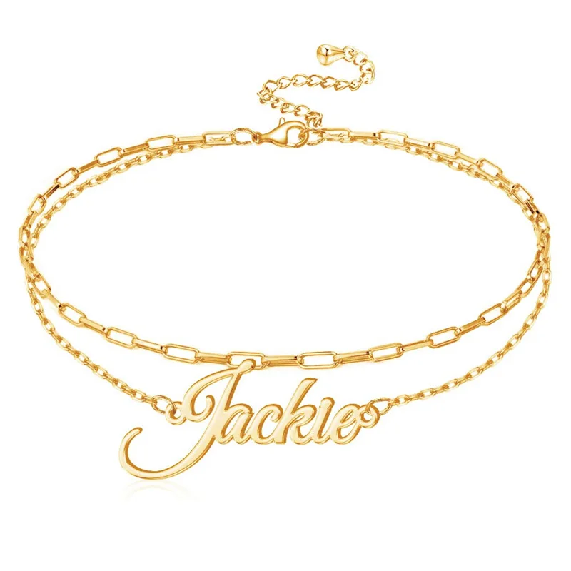 Personalized Stainless Steel Custom Name Anklet for Women Unique Christmas Valentine's Day Gifts Drop Shipping