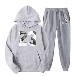 2024 Hoodie men's tracksuit Spring women's 2-piece hoodie men's and women's tracksuit Hoodie + sweatpants tracksuit set