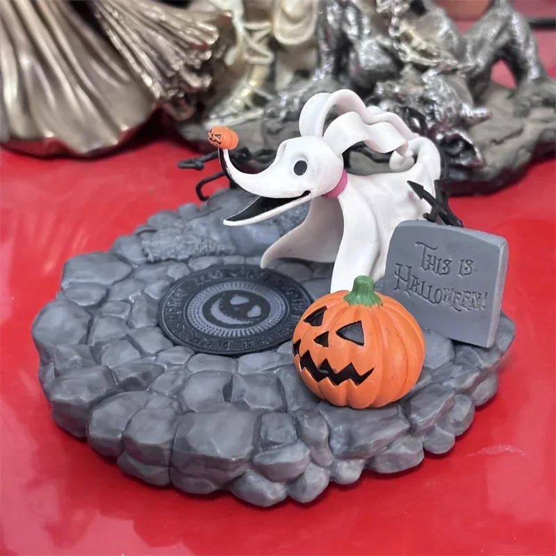 Disney Anime The Nightmare Before Christmas Funny Zero The Ghost Dog Action Figure Desktop Model Ornaments Toy Kid Birthday Gift