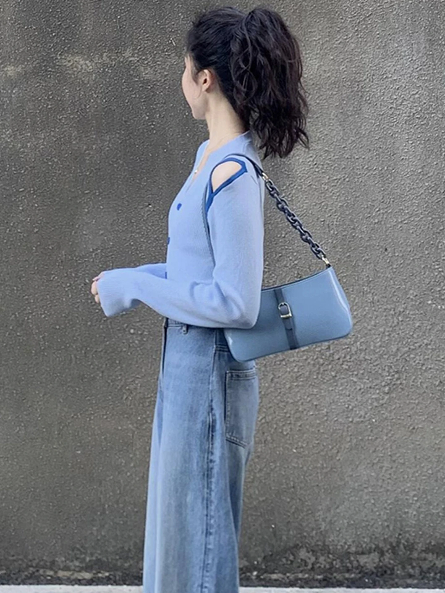 Comodo cardigan casual V-Ne Color Blo lavorato a maglia lungo Sve inizio autunno Faionable Top adatto ai pendolari Sle coreano