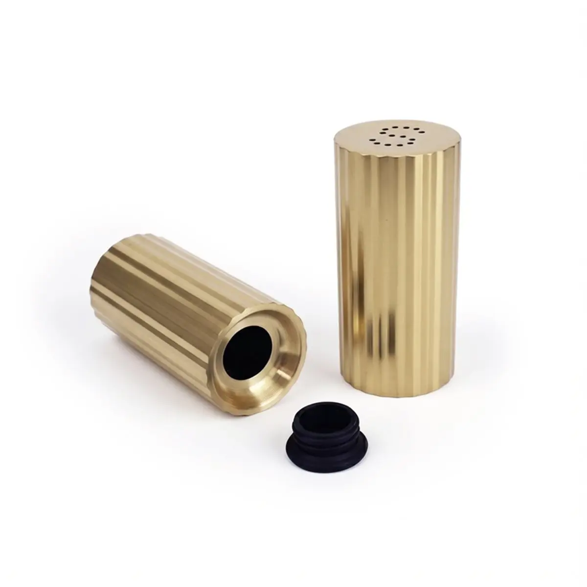 New Arrival 2PCS Gold SP Stainless Steel Seasoning Bottle, Salt & Pepper Shaker, Seasoning Jar, Condiment Bottle