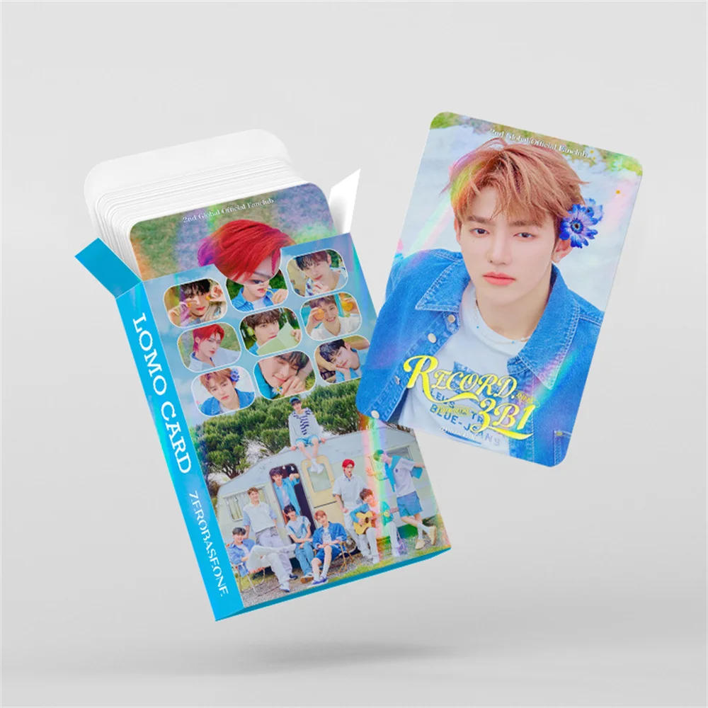 30Pcs/Set KPOP ZEROBASEONE HD Photocards High-quality Laser LOMO Cards Matthew Ricky Zhanghao Boxed Postcard Fans Collection