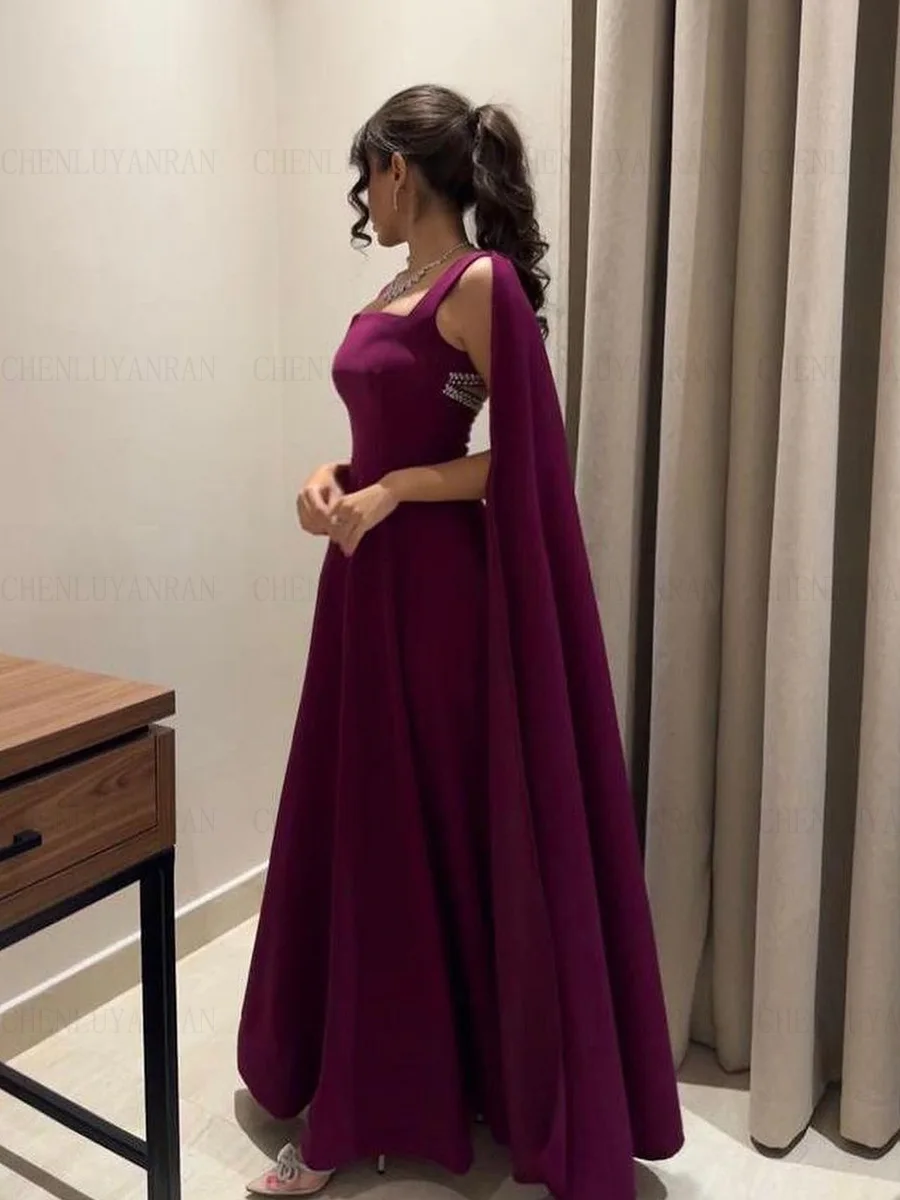 Satin Elegant Formal Occasion Dresses 2023 Spaghetti Strap Long Ball Gowns Beading A-line Evening Party Gowns فساتين الحفلات