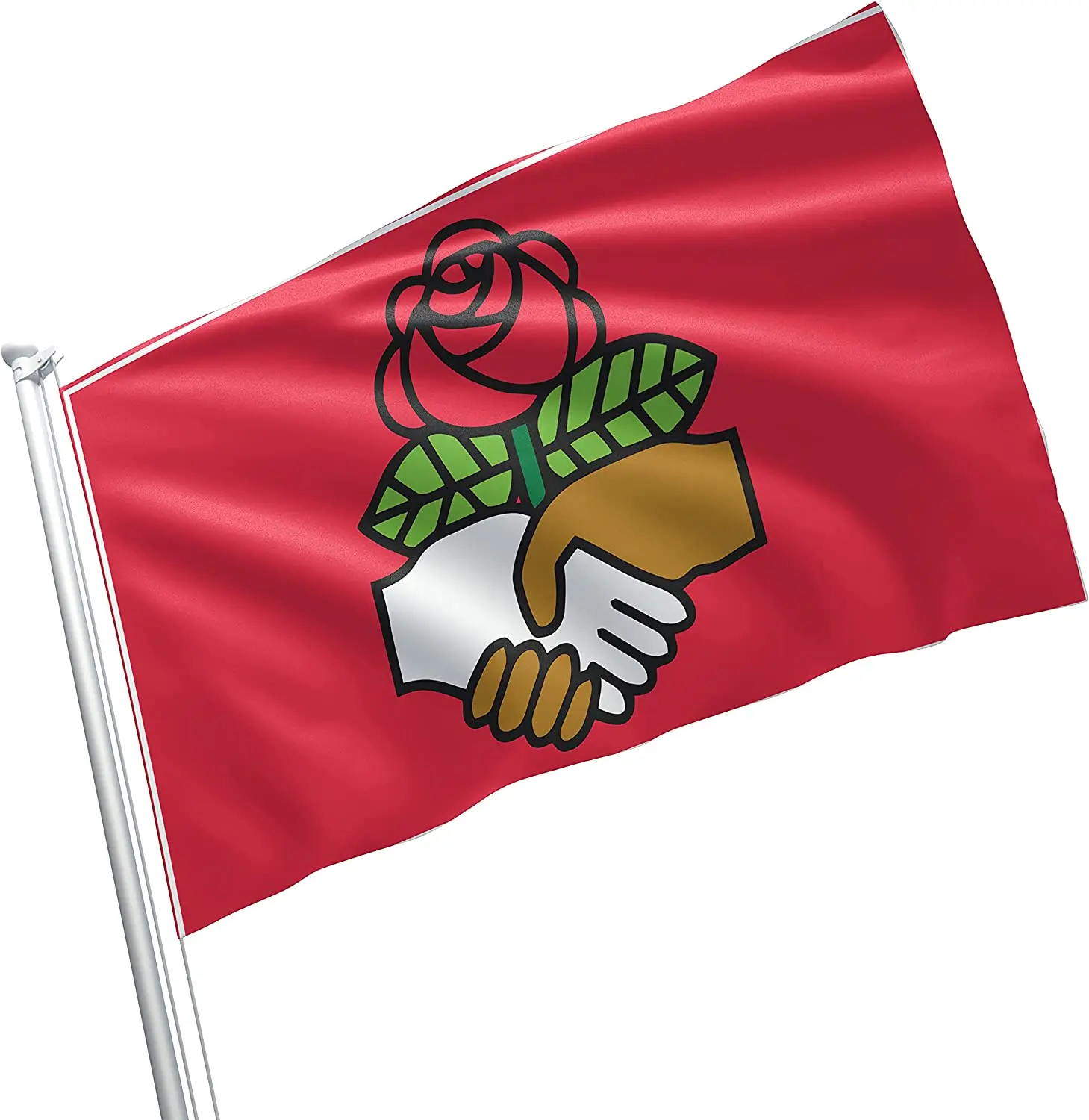 Democratic Socialists of America Red Democratic Socialists America Red Party North America Patriot 3x5 feet Flag Banner