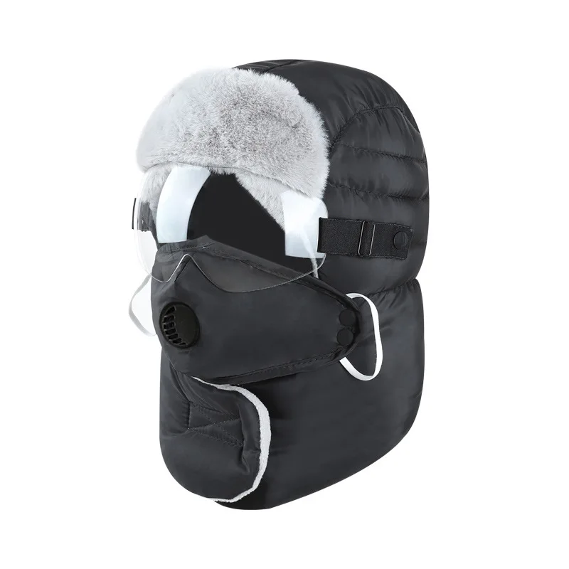 Winter Cycling Hat Men's New Ski Hat Universal Windproof Ear Protection Face Mask Outdoor Thickeneded Lei Feng Hat Women