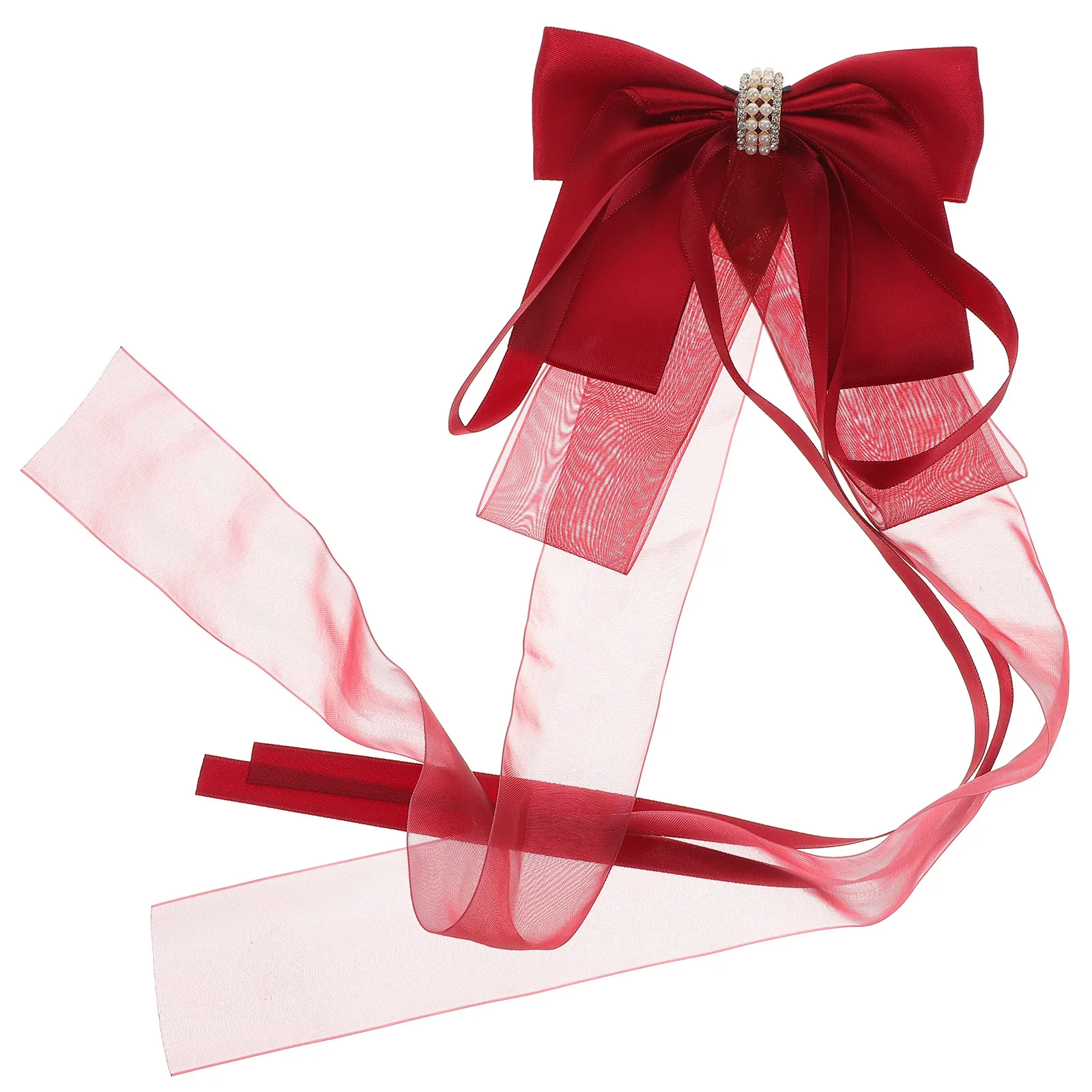 

Bowknot Hair Clip for Women Big Hair Bows Ribbon Decor Elegant Barrette Daily Party Wear Hairpins Gift for Her Christmas New