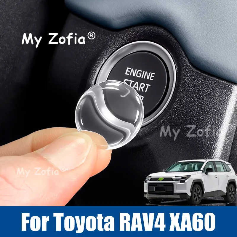 

For Toyota RAV4 XA60 6th 2026 Car One-Button Start Sticker, Central Control Button Protective Decals Accessories