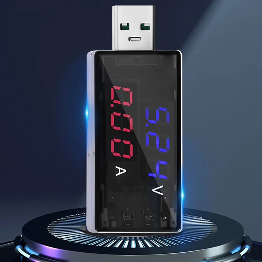 KWS-11VA USB Current Voltage Tester DC 4-30V 6.5A Digital Voltmeter Ammeter For For Charger Power Bank For Battery Monitoring To